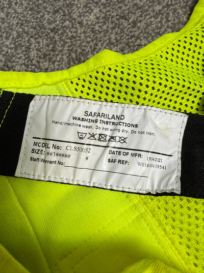 Ex Police Safariland Hi-Vis MOLLE Vest & Pouches Tactical Security Vest X LARGE