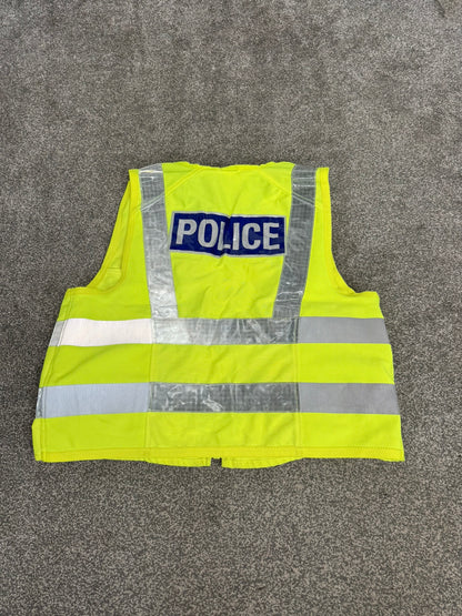 Ex Police Hi Vis Utility Tac Vest & Pouches Model 774 Badged - X Large