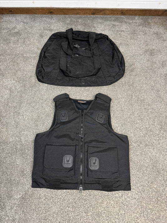 Ex Police Cooneen Body Armour Stab Vest + Bag MEDIUM Anti Stab & Ballistic HG1A & KR1