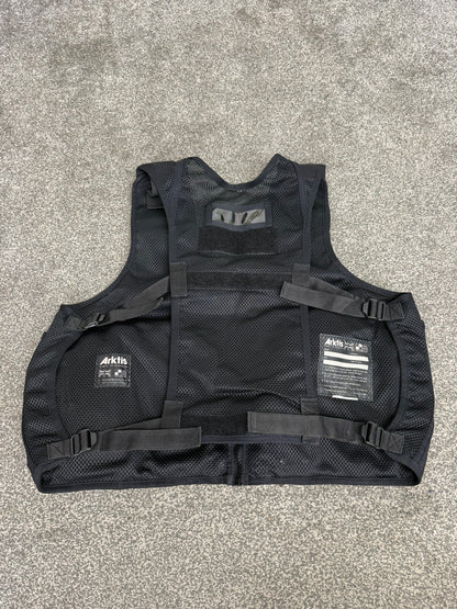 Black Arktis Tac Vest Ex Police Utility Vest & Pouches Security Airsoft - Medium