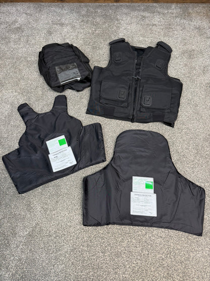 Ex Police Cooneen Body Armour Stab Vest + Bag MEDIUM Anti Stab & Ballistic HG1A & KR1