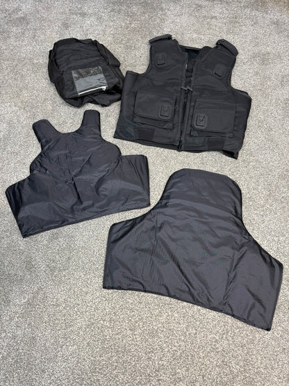 Ex Police Cooneen Body Armour Stab Vest + Bag MEDIUM Anti Stab & Ballistic HG1A & KR1