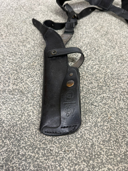 Ex Police PWL Leather Shoulder Holster Glock 17 With Radio & Mag Pouch Covert Security