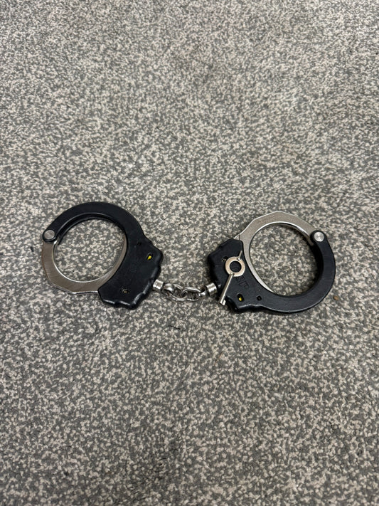 ASP Model 100 Chain Handcuffs Ex Police Collector Cuffs