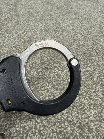 ASP Model 100 Chain Handcuffs Ex Police Collector Cuffs