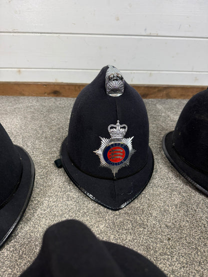 6x Ex Police Bobby Helmet Custodian Helmet Job Lot Film Display Theatre