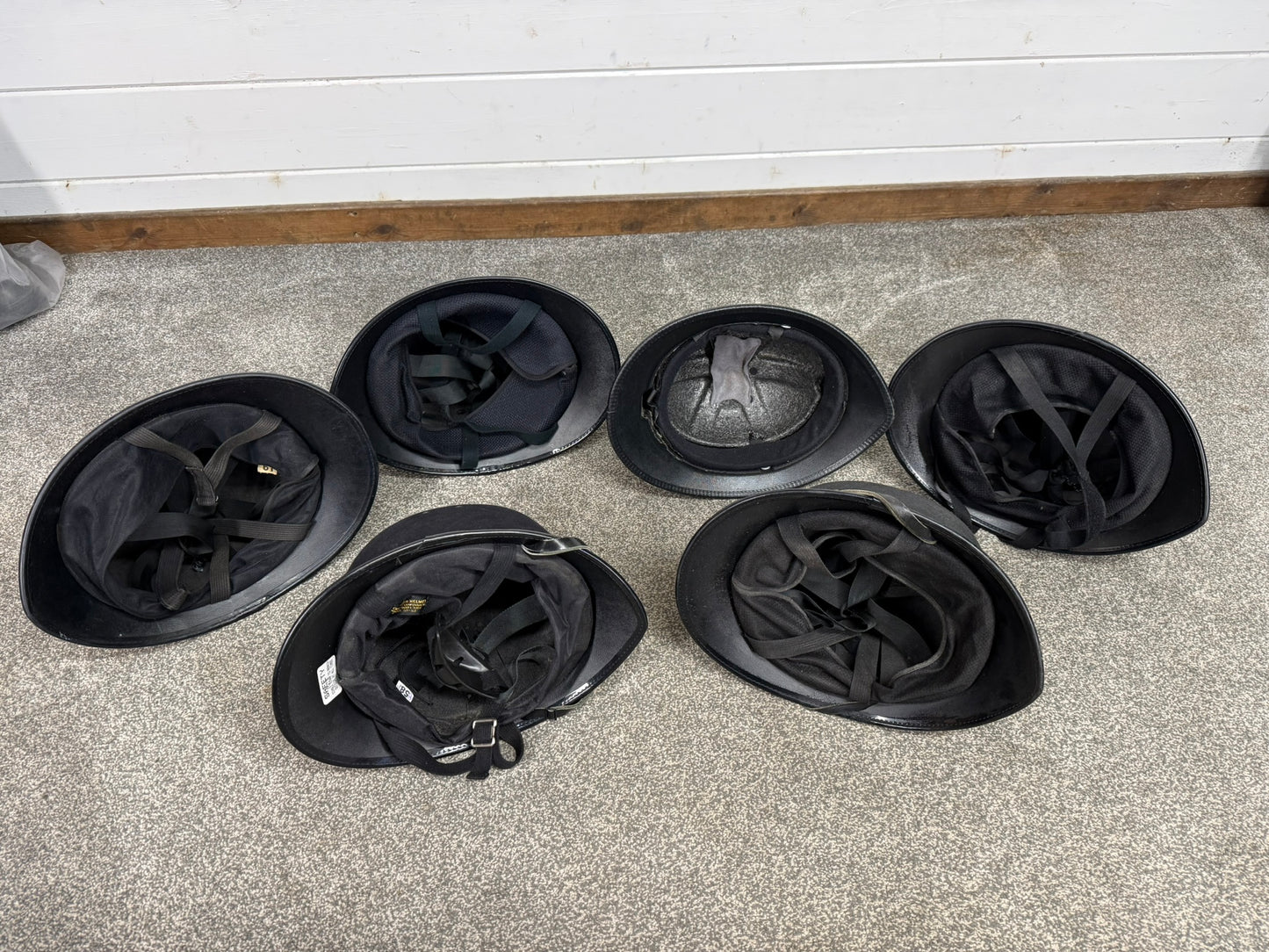 6x Ex Police Bobby Helmet Custodian Helmet Job Lot Film Display Theatre