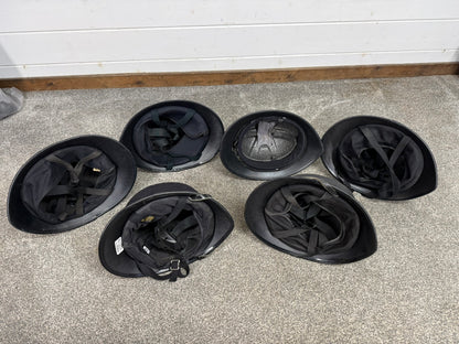 6x Ex Police Bobby Helmet Custodian Helmet Job Lot Film Display Theatre
