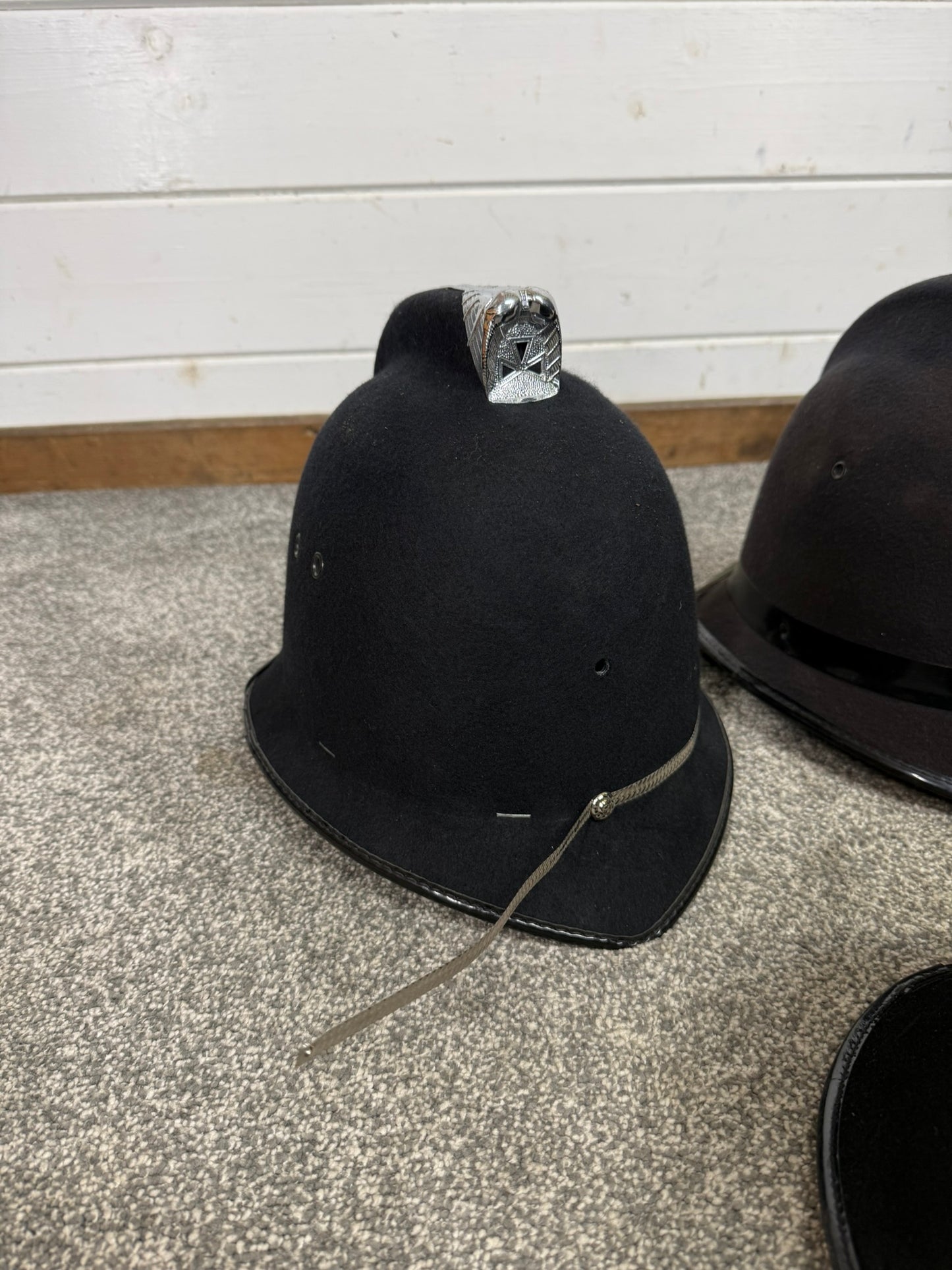 5x Ex Police Bobby Helmet Custodian Helmet Job Lot Film Display Theatre