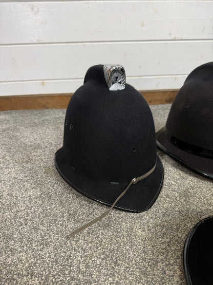 5x Ex Police Bobby Helmet Custodian Helmet Job Lot Film Display Theatre