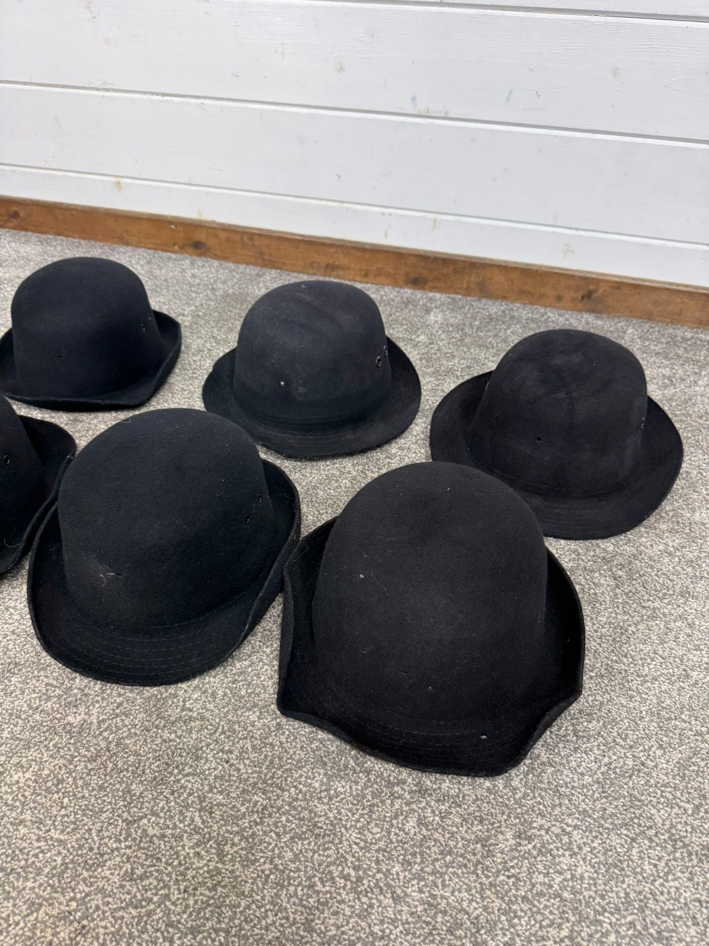 6x Ex Police WPC Bowler Hat Job Lot Fancy Dress Theatre Display