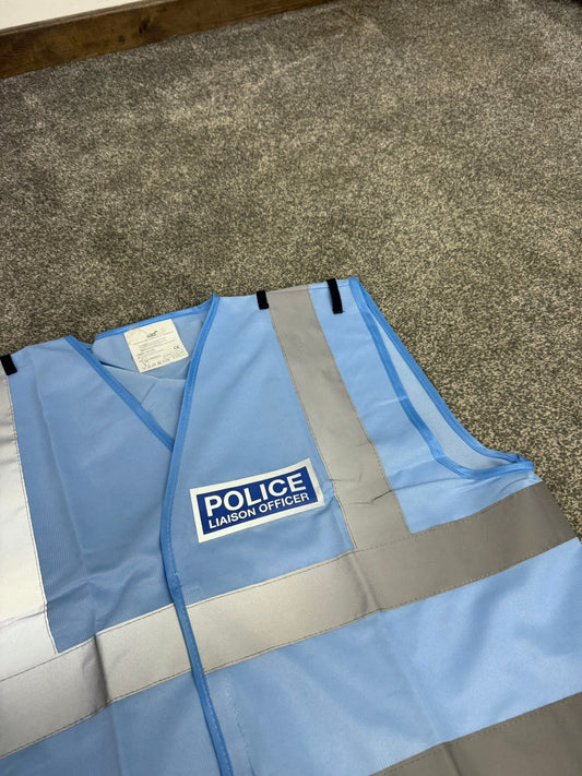 NEW Ex Police Liaison Officer Hi-Vis Vest Collector Film TV Display