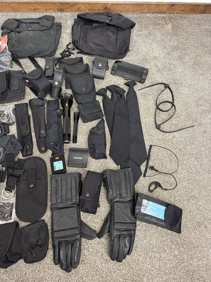 Ex Police Accessory Job Lot Pouches Gloves Maglite Cravat Ties Security Lot