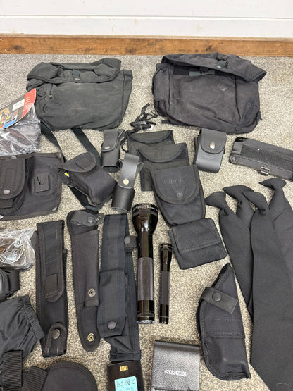 Ex Police Accessory Job Lot Pouches Gloves Maglite Cravat Ties Security Lot