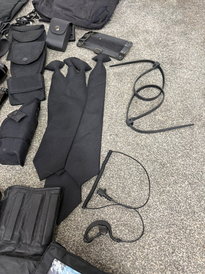 Ex Police Accessory Job Lot Pouches Gloves Maglite Cravat Ties Security Lot