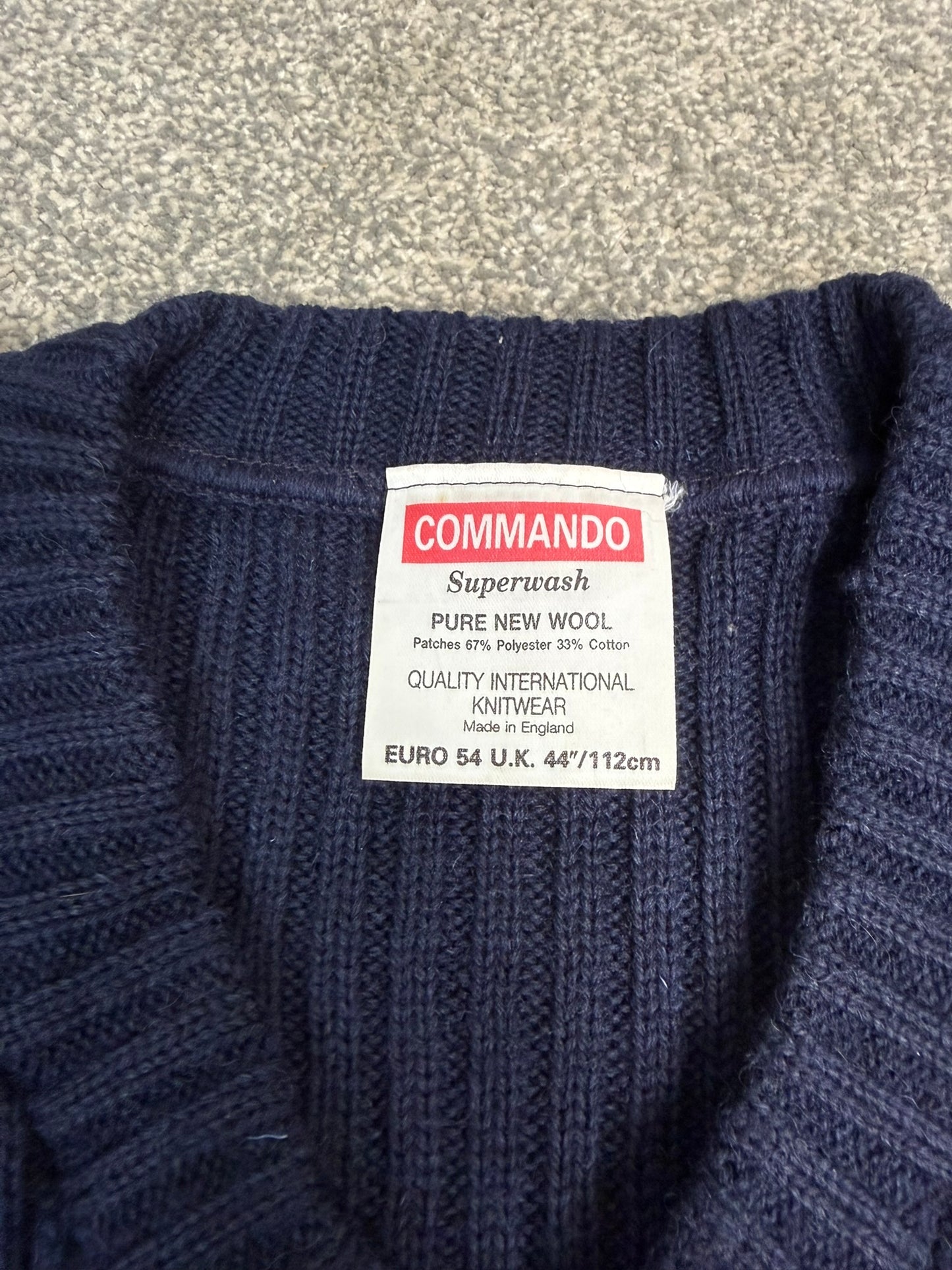 Ex Strathclyde Police Pullover Commando Wool Jumper 44" Collector Film TV Display