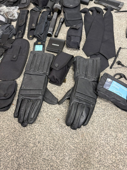 Ex Police Accessory Job Lot Pouches Gloves Maglite Cravat Ties Security Lot