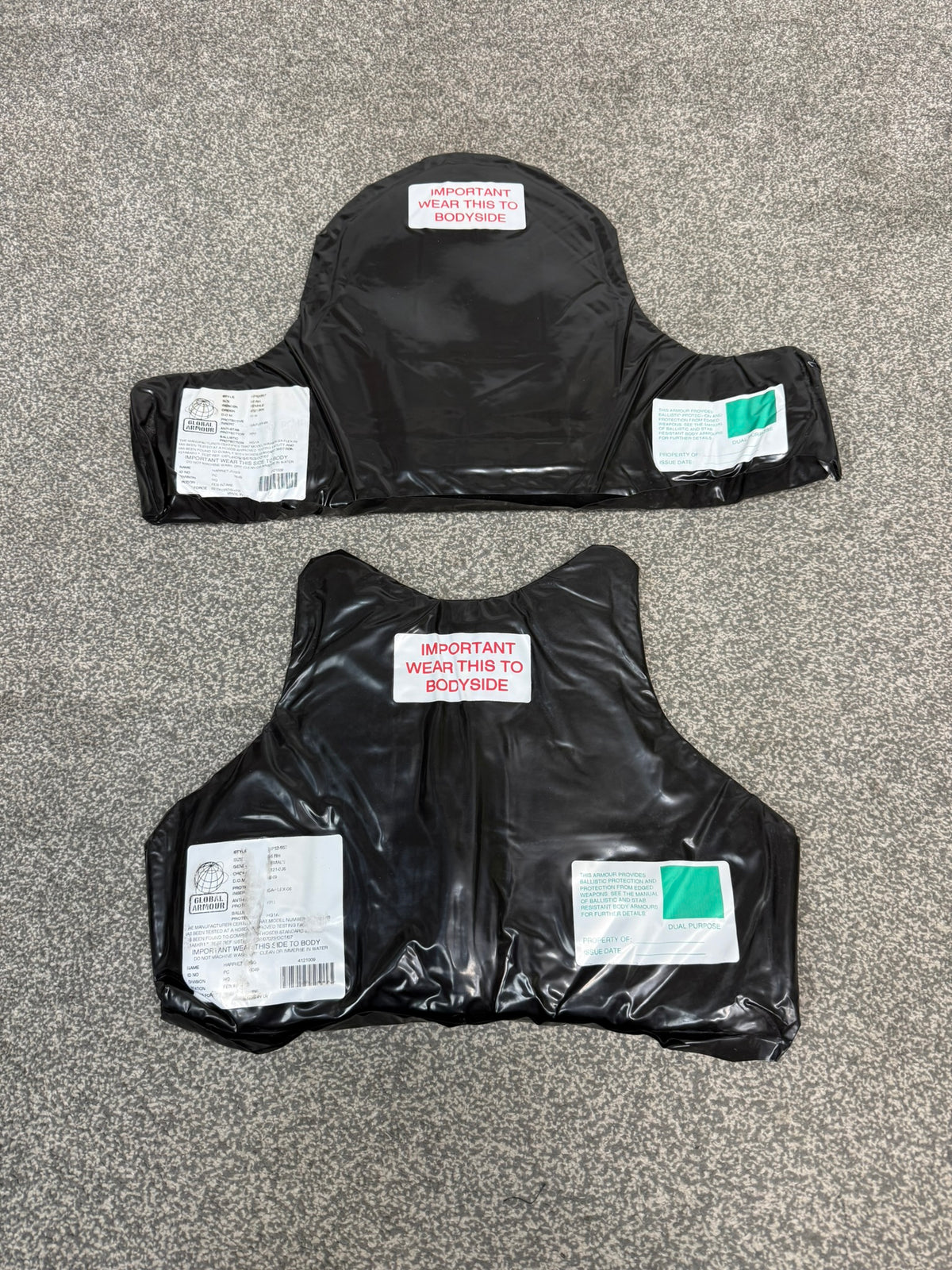 Ex Police Body Armour Stab Vest Panels Inserts Bulletproof Security Stab
