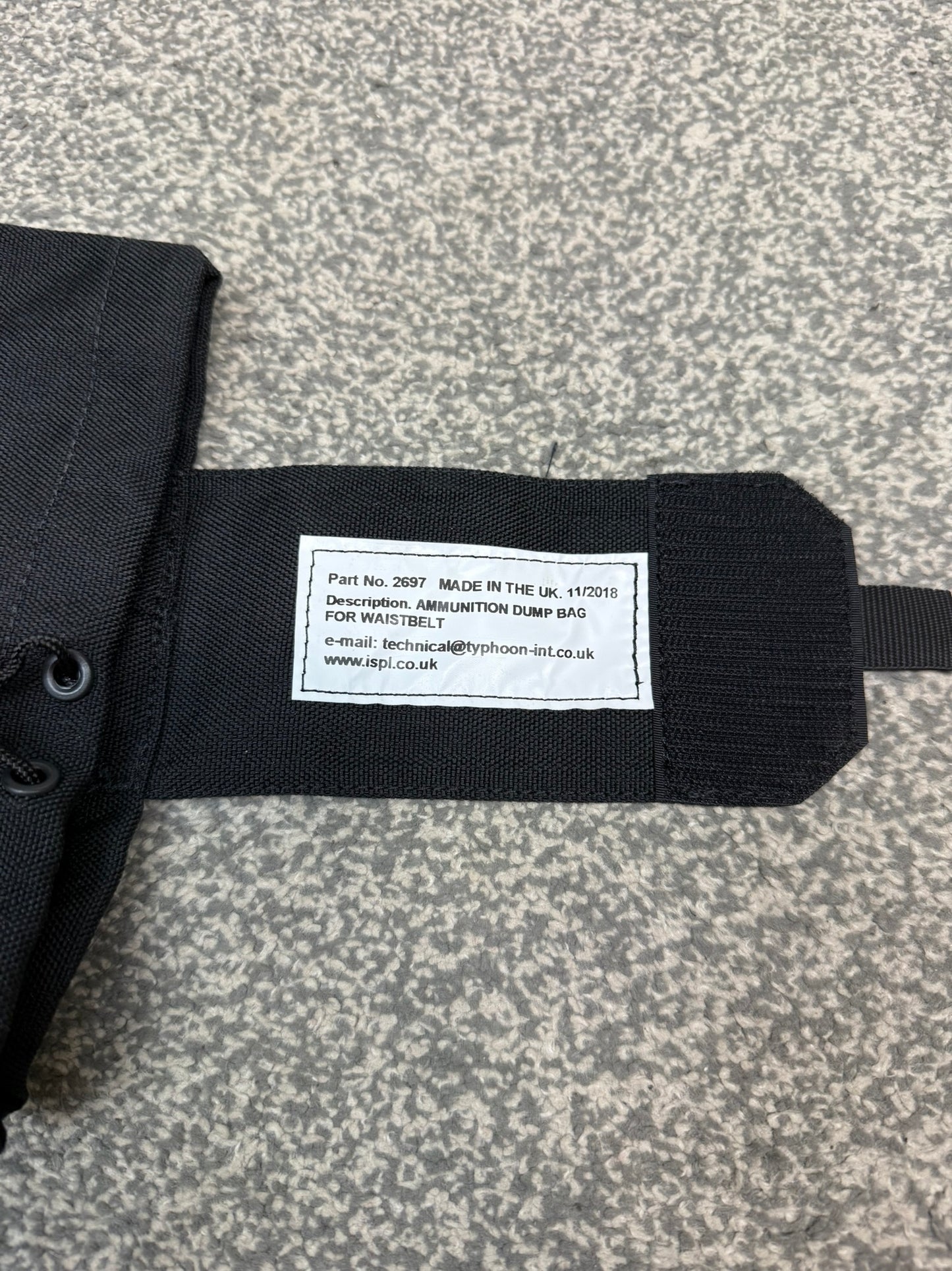 Ex Police Ammo Dump Bag Drop Pouch Fold Up For Belt Black