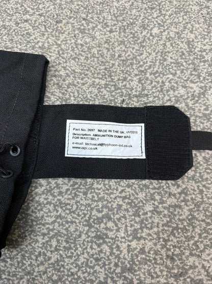 Ex Police Ammo Dump Bag Drop Pouch Fold Up For Belt Black