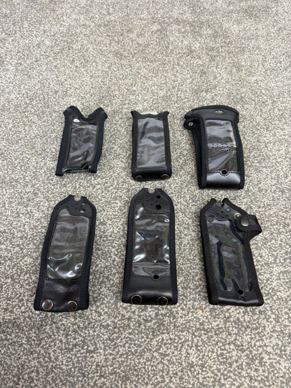 6x Ex Police Radio Leather Case Pouch Klickfast Job Lot Bundle Security Film TV Prop