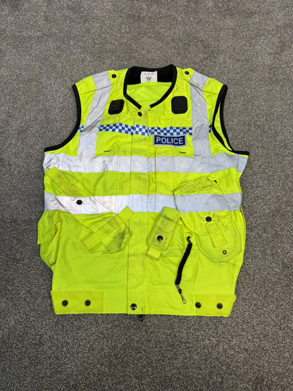 Ex Police Hi Vis Utility Vest Equipment Vest Gilet Model 232 BADGED - Medium