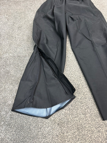 Ex Police Black Gore-Tex Trousers Scotgreat Waterproof Over Trousers - LARGE