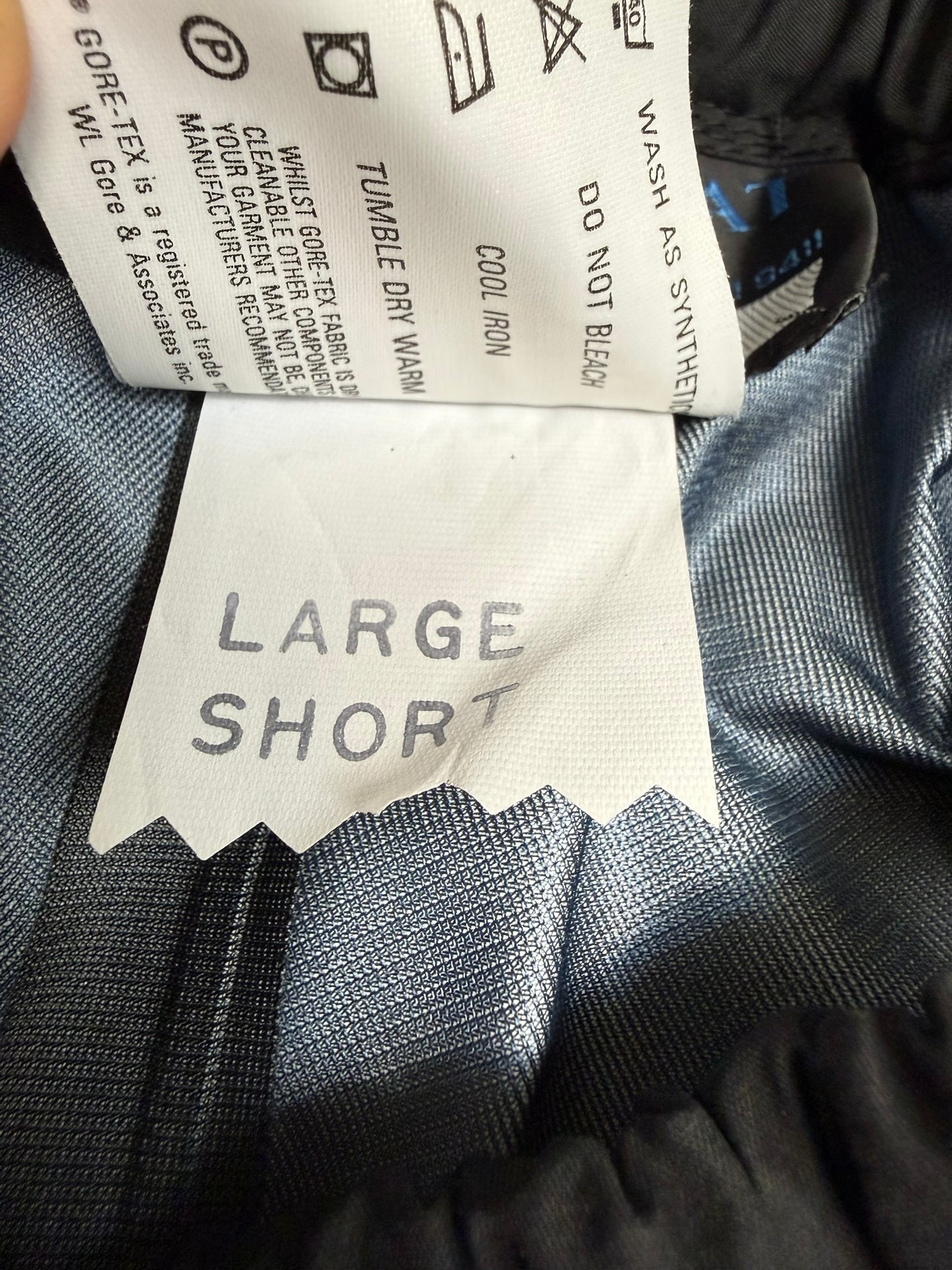 Ex Police Black Gore-Tex Trousers Scotgreat Waterproof Over Trousers - LARGE