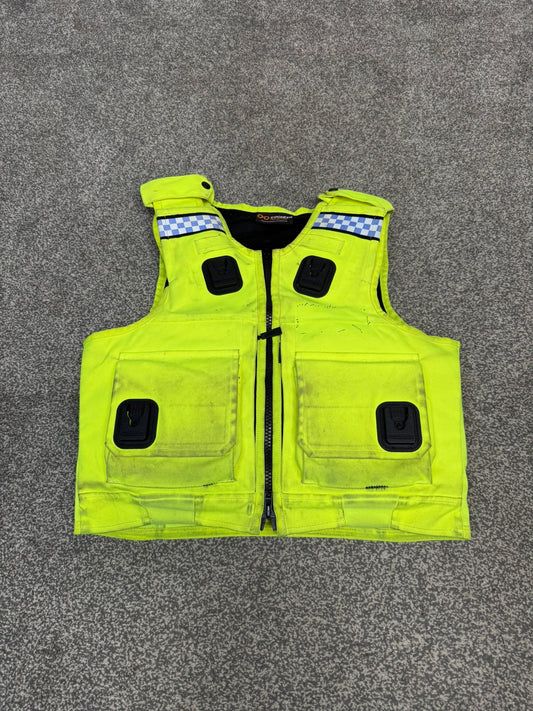Ex Police Cooneen Hi Vis Body Armour Stab Vest MEDIUM - Anti Stab & Ballistic HG1A & KR1