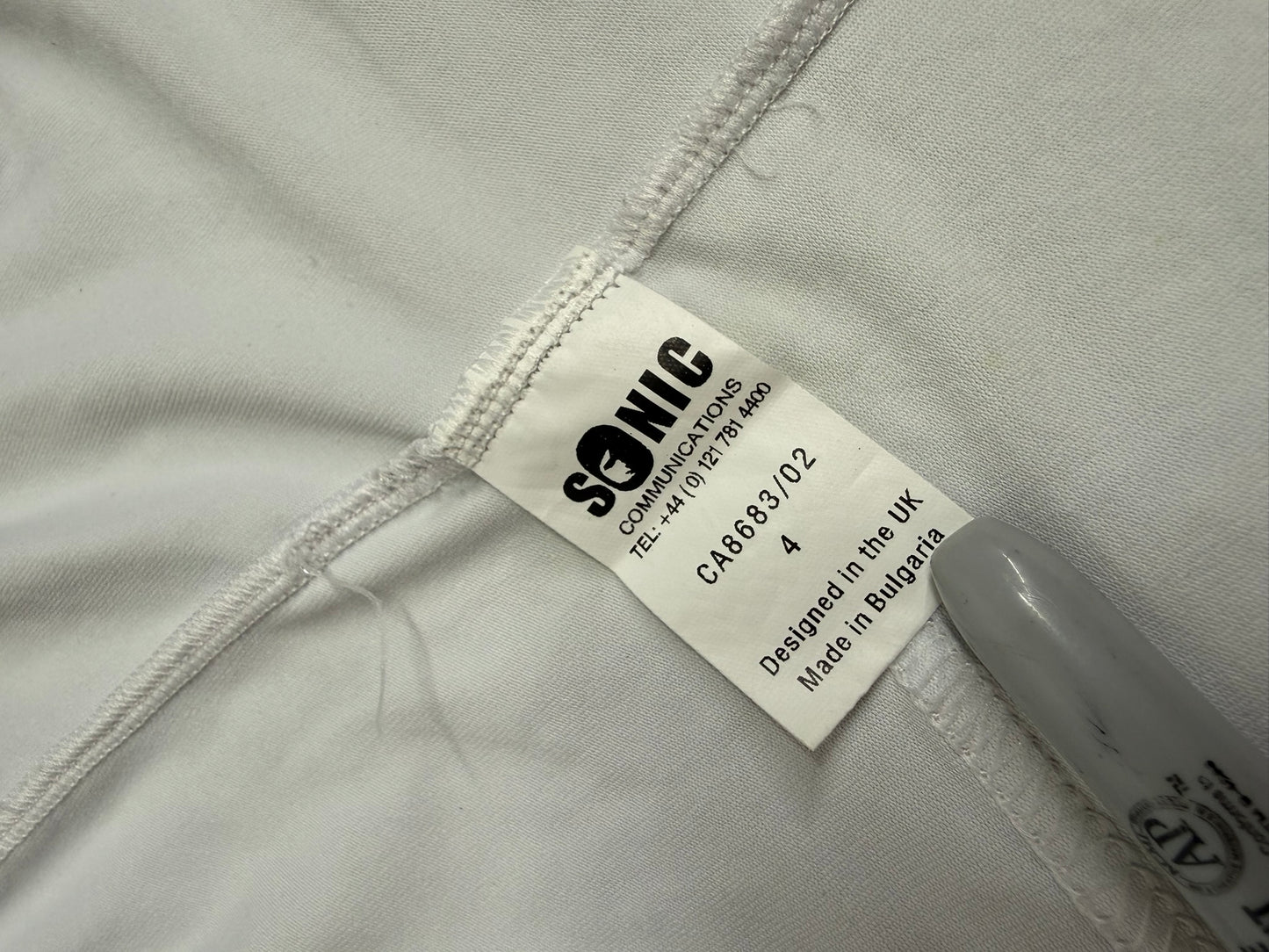 Sonic Covert White Radio Vest Harness Sepura Delta Ex Police Security Comms