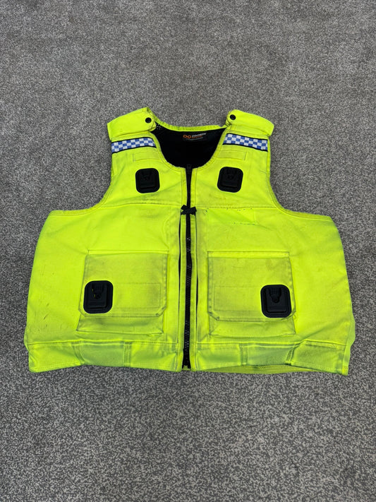 Ex Police Cooneen Hi Vis Body Armour Stab Vest X LARGE - Anti Stab & Ballistic HG1A & KR1