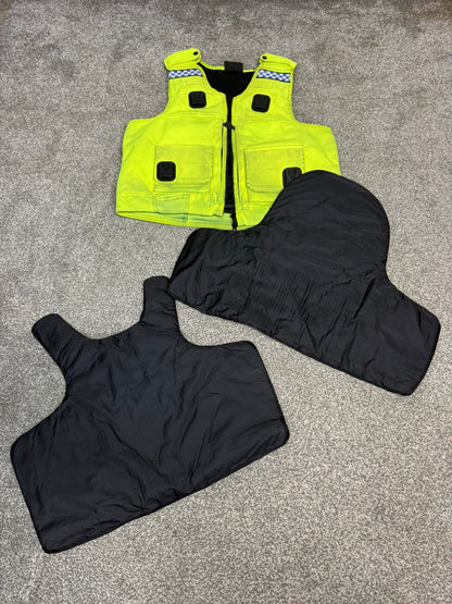 Ex Police Cooneen Hi Vis Body Armour Stab Vest X LARGE - Anti Stab & Ballistic HG1A & KR1