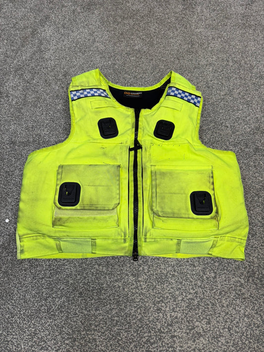 Ex Police Cooneen Hi Vis Body Armour Stab Vest LARGE - Anti Stab & Ballistic HG1A & KR1
