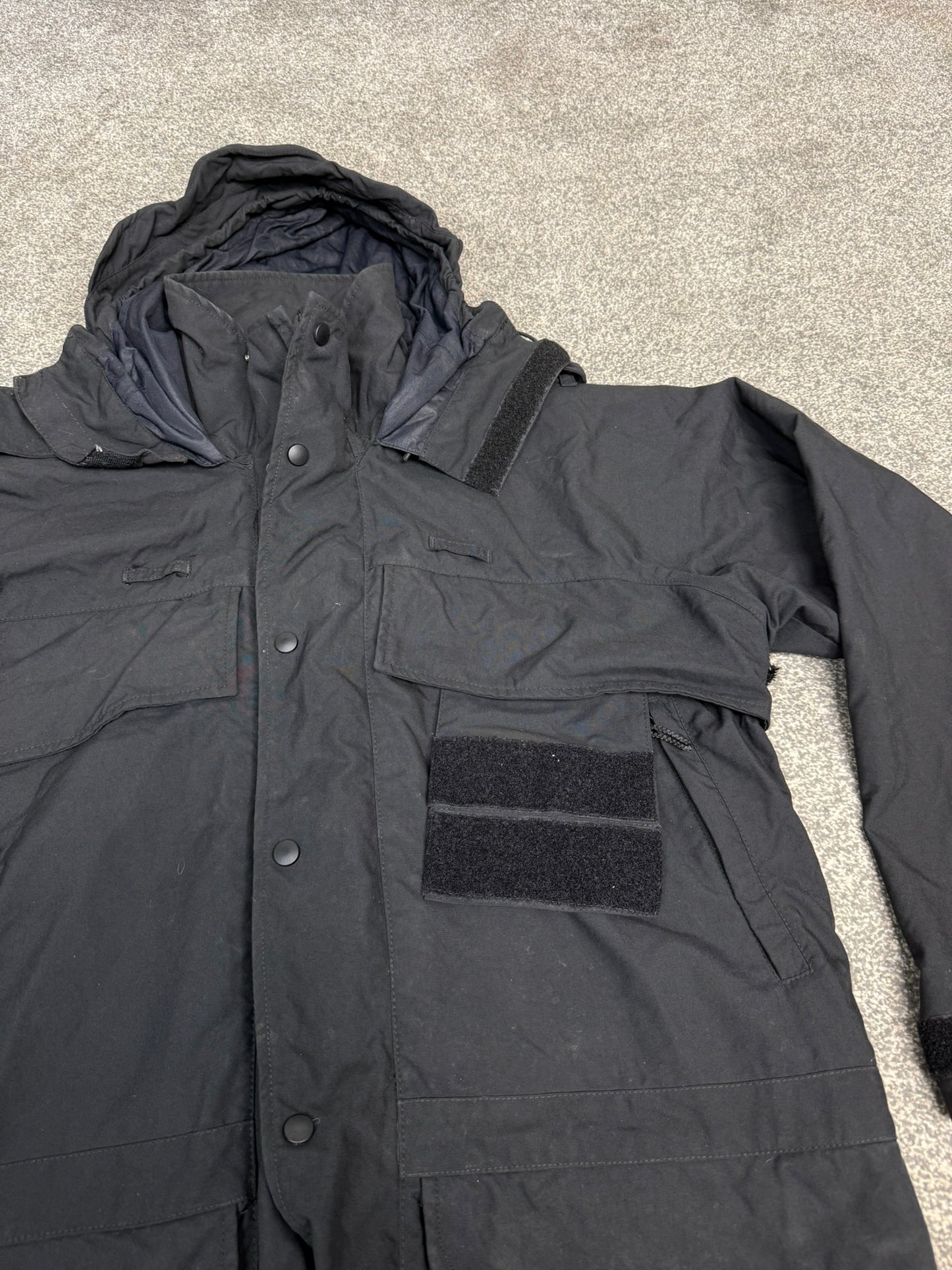 Karrimor Enforcer SF Jacket Tactical Waterproof Black Hooded Outdoor Security - LARGE