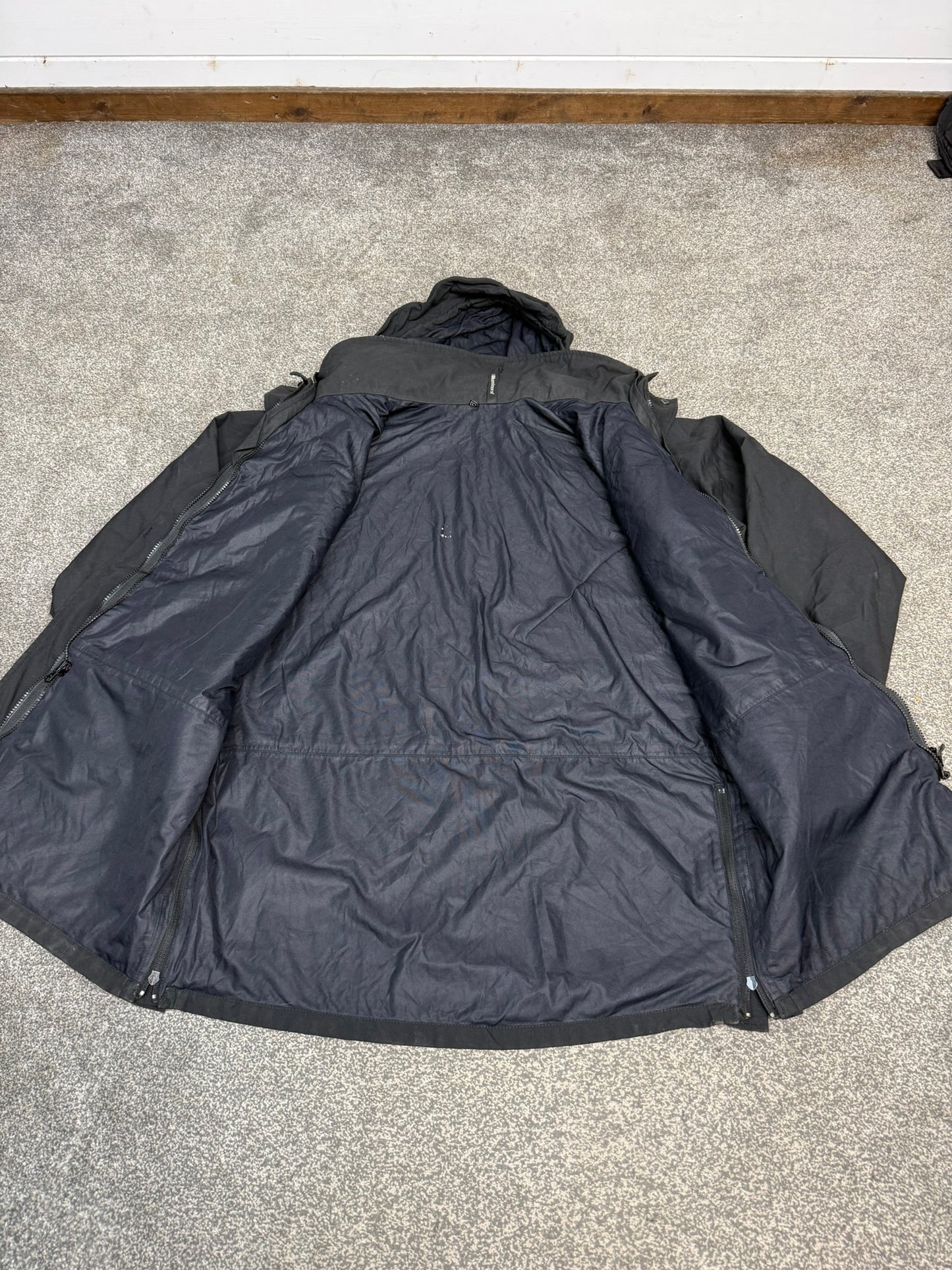 Karrimor Enforcer SF Jacket Tactical Waterproof Black Hooded Outdoor Security - LARGE