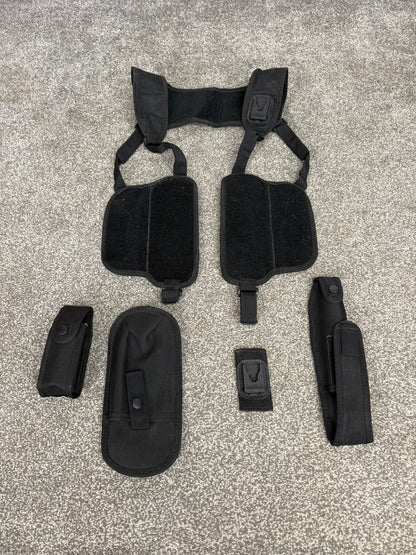 Ex Police Covert Harness Velcro Modular Pouches Security PI Vest
