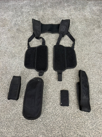 Ex Police Covert Harness Velcro Modular Pouches Security PI Vest