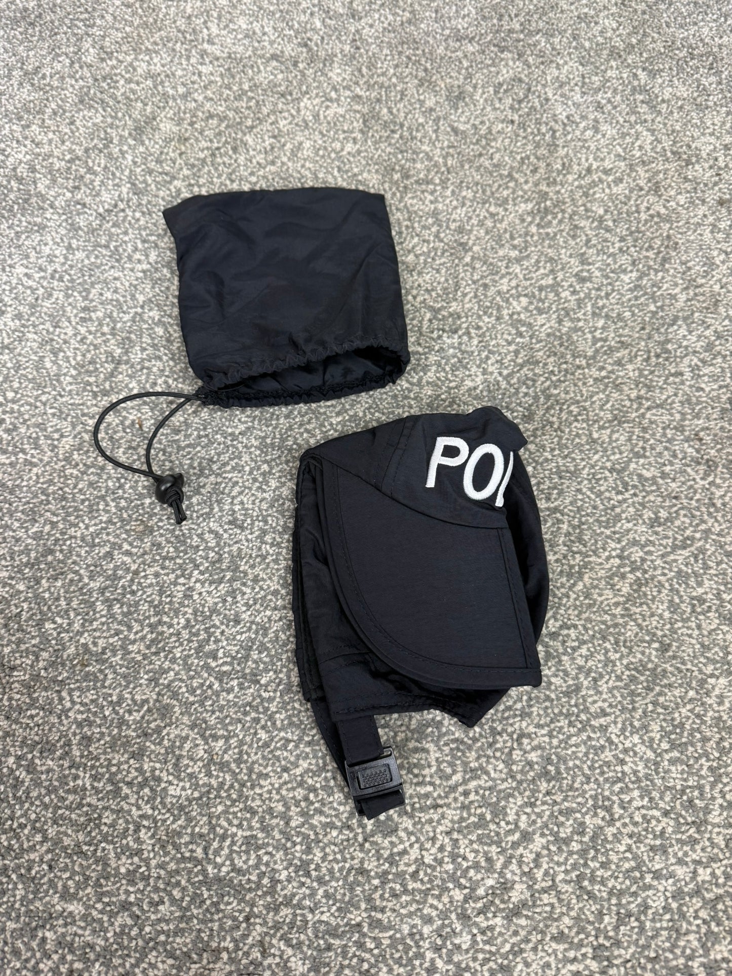 Ex Police Folding Baseball Cap ARU Hat & Bag Collector Display Film Uniform