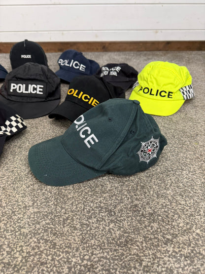 15x Ex Police Baseball Cap Job Lot Collectors Display Film TV Uniform
