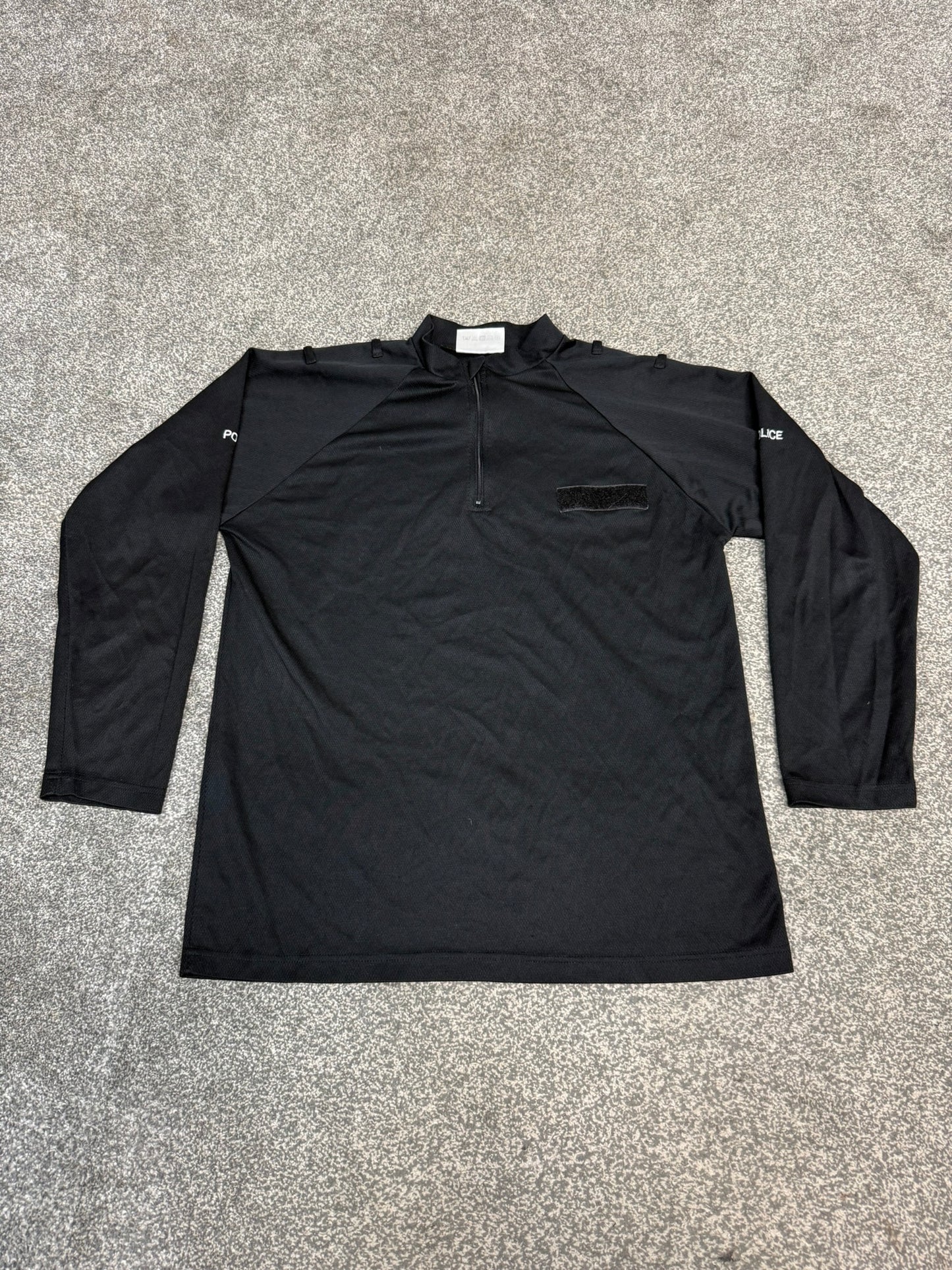 Ex Police Moisture Wicking T-Shirt Long Sleeve BADGED Film TV Uniform Display