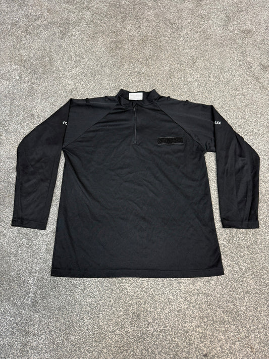 Ex Police Moisture Wicking T-Shirt Long Sleeve BADGED Film TV Uniform Display
