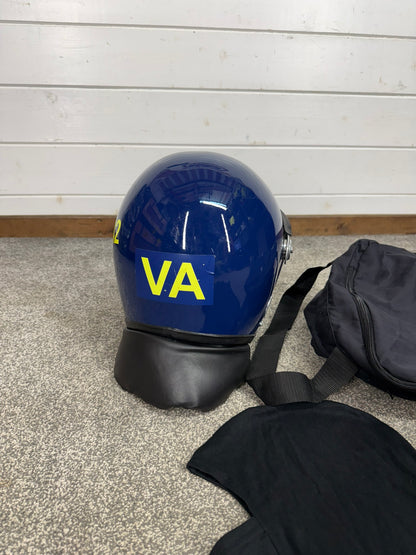 Ex Police Guardian Riot Helmet Fleece Bag & Hood TV Film Collectable Display