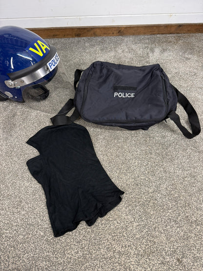 Ex Police Guardian Riot Helmet Fleece Bag & Hood TV Film Collectable Display