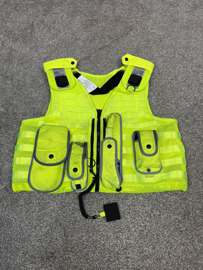 Ex Police Safariland Hi-Vis MOLLE Vest & Pouches Tactical Security Vest X LARGE