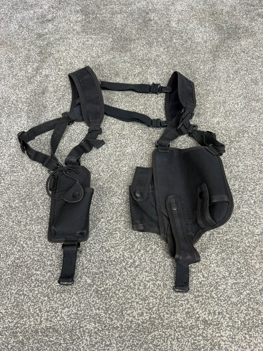 Ex Police Radio Shoulder Harness With Pouches Security PI Vest
