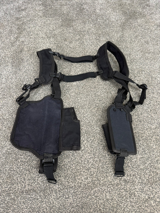 Ex Police Radio Shoulder Harness With Pouches Security PI Vest