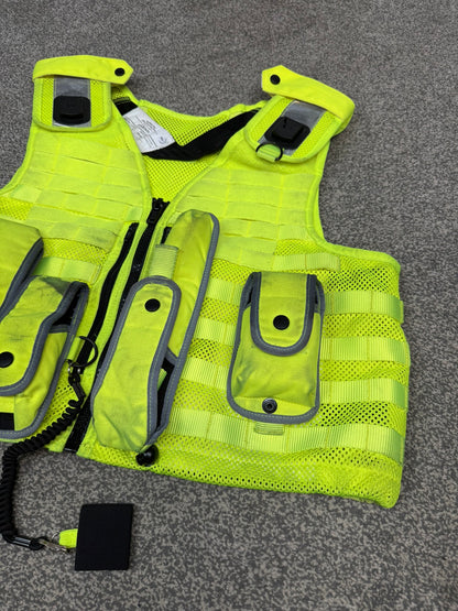 Ex Police Safariland Hi-Vis MOLLE Vest & Pouches Tactical Security Vest X LARGE