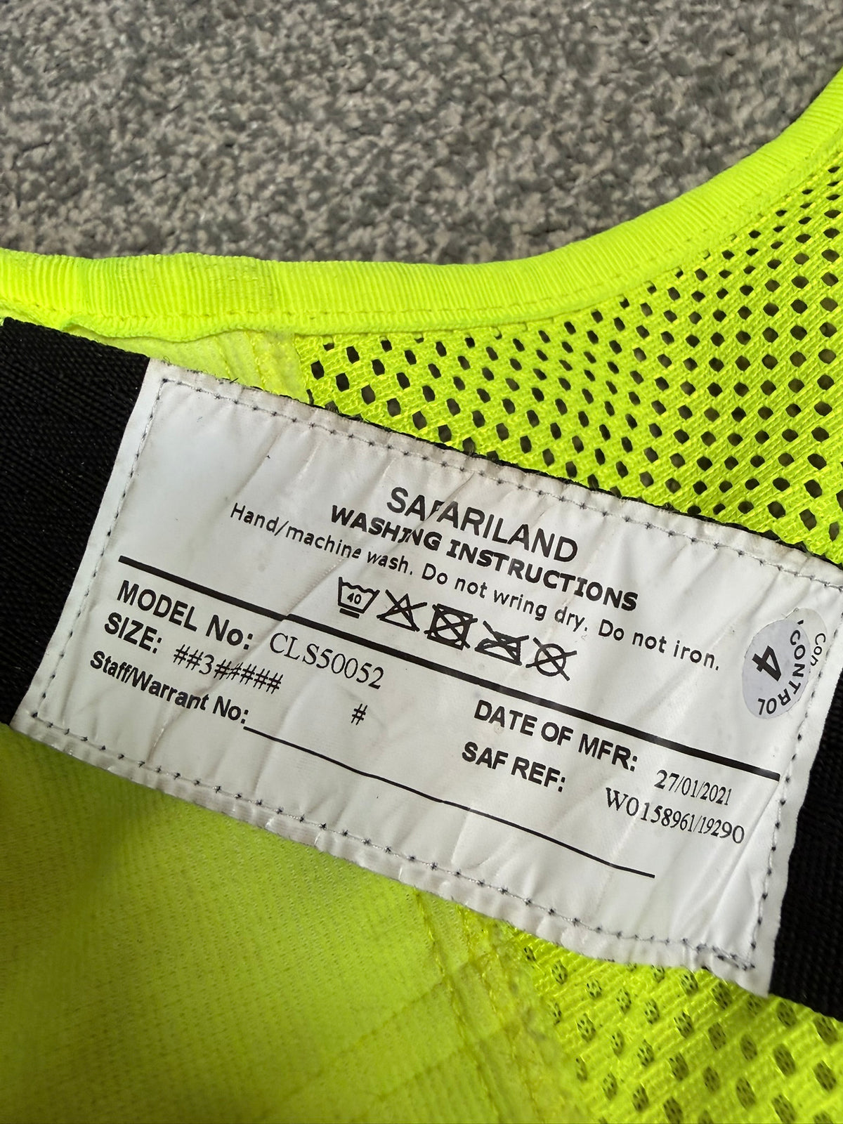 Ex Police Safariland Hi-Vis MOLLE Vest & Pouches Tactical Security Vest X LARGE