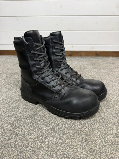 Magnum Elite Shield Met Black Leather Combat Boots UK 10.5 Ex Police Security Work