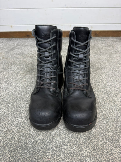 Magnum Elite Shield Met Black Leather Combat Boots UK 10.5 Ex Police Security Work